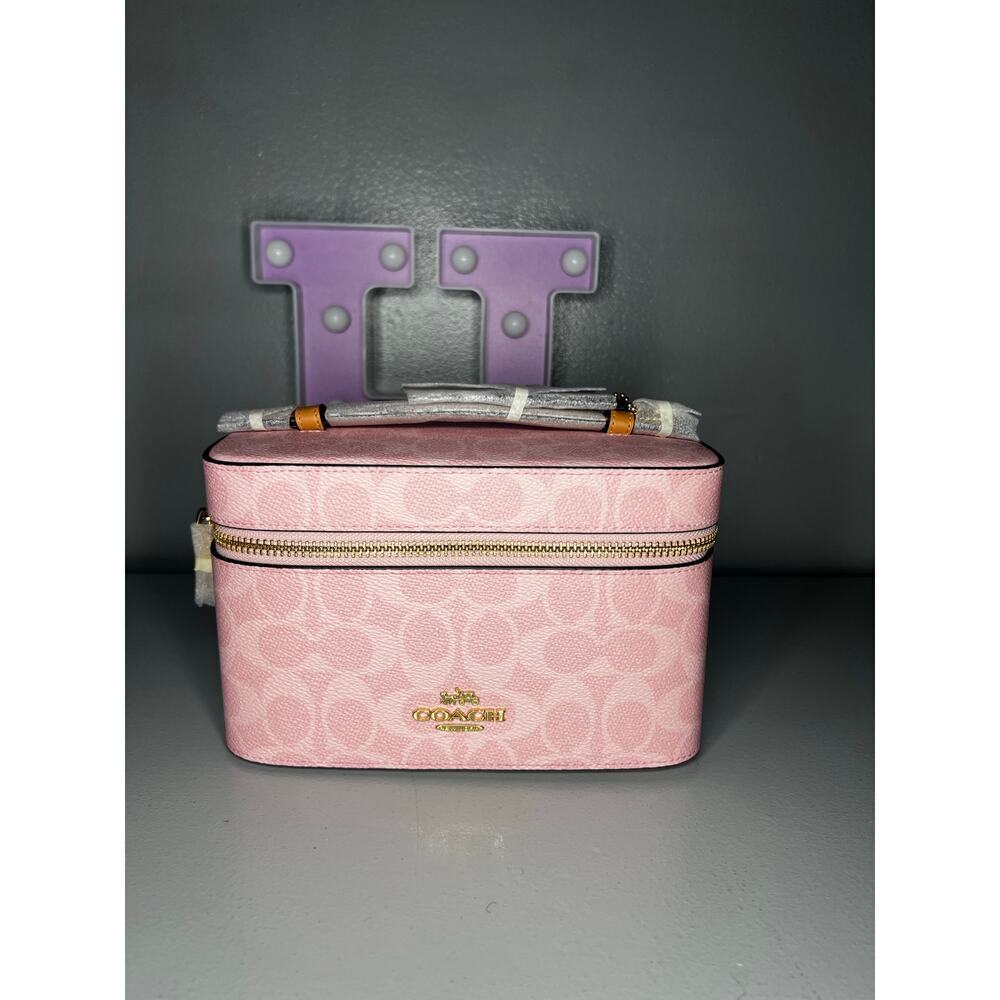 Coach Powder Pink Vanity Cosmetics Case